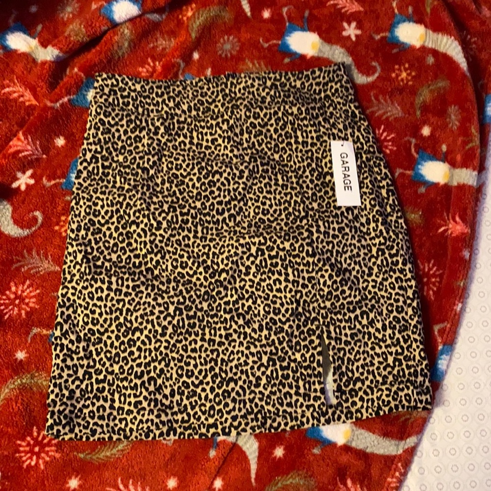Cheetah print skirt . From Garage